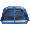 vidaXL Tenda da Campeggio per 10 Persone Blu Impermeabile