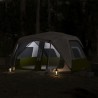 vidaXL Tenda da Campeggio con Luce LED 10 Persone Verde Chiaro