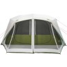 vidaXL Tenda da Campeggio con Luce LED 10 Persone Verde Chiaro