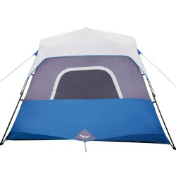 vidaXL Tenda da Campeggio con LED 6 Persone Azzurro