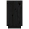 Portabottiglie Nero 23x34x61 cm in Legno Massello di Pino