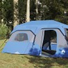 vidaXL Tenda da Campeggio per 9 Persone Blu Impermeabile