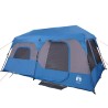 vidaXL Tenda da Campeggio per 9 Persone Blu Impermeabile