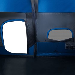 vidaXL Tenda da Campeggio per 9 Persone Blu Impermeabile