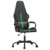 vidaXL Sedia da Gaming Nera e Verde in Similpelle