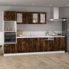 vidaXL Mobile Pensile Vetro Rovere Fumo 40x31x60 cm Legno ingegnerizzato