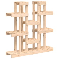 Supporto per Piante 104,5x25x109,5 cm in Legno Massello di Pino