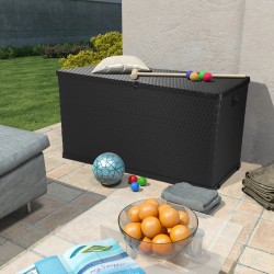 vidaXL Baule da Giardino Antracite 120x56x63 cm in Rattan PP