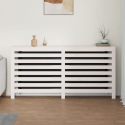 vidaXL Copertura Termosifone Bianca 169x19x84 cm Legno Massello Pino