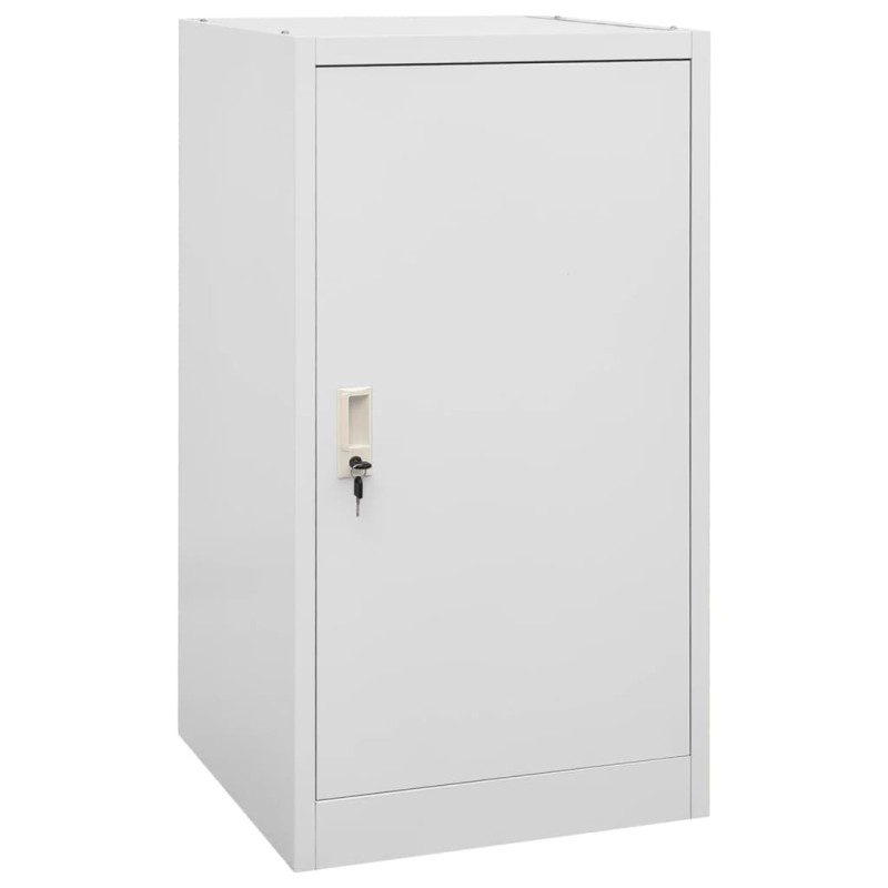 vidaXL Armadio Porta Sella Grigio Chiaro 53x53x105 cm in Acciaio