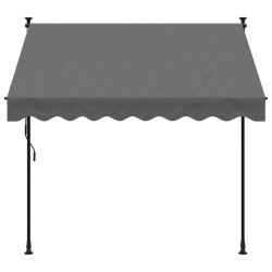 vidaXL Tenda da Sole Retrattile Antracite 200x150 cm Tessuto e Acciaio