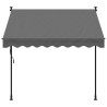 vidaXL Tenda da Sole Retrattile Antracite 200x150 cm Tessuto e Acciaio