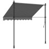 vidaXL Tenda da Sole Retrattile Antracite 200x150 cm Tessuto e Acciaio