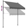 vidaXL Tenda da Sole Retrattile Antracite 200x150 cm Tessuto e Acciaio