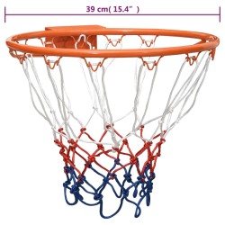 vidaXL Canestro da Basket Arancione 39 cm Acciaio