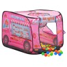 vidaXL Tenda da Gioco per Bambini Rosa con 250 Palline 70x112x70 cm