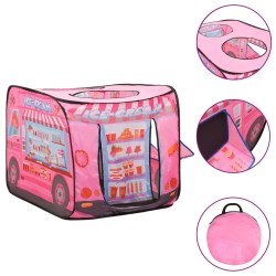 vidaXL Tenda da Gioco per Bambini Rosa con 250 Palline 70x112x70 cm