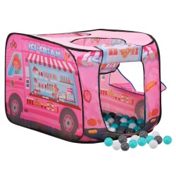 vidaXL Tenda da Gioco per Bambini Rosa con 250 Palline 70x112x70 cm