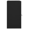 vidaXL Armadio Porta Sella Nero 53x53x105 cm in Acciaio