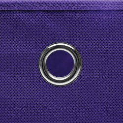  vidaXL Scatole Portaoggetti con Coperchi 4pz Viola 32x32x32cm Tessuto