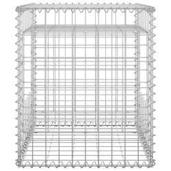 vidaXL Cesti a Gabbione a Torre 2 pz 50x50x60 cm in Ferro