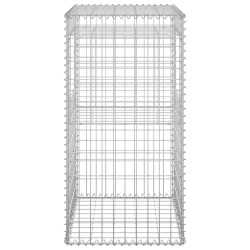 vidaXL Cesti a Gabbione a Torre 2 pz 50x50x100 cm in Ferro