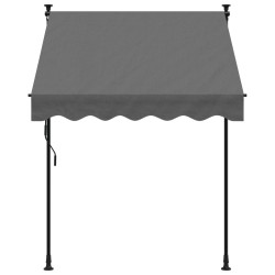 vidaXL Tenda da Sole Retrattile Antracite 150x150 cm Tessuto e Acciaio