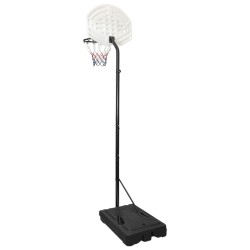 vidaXL Supporto per Pallacanestro Bianco 282-352 cm Polietilene