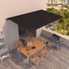 vidaXL Tenda da Sole Retrattile Manuale 500x350 cm Antracite