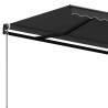 vidaXL Tenda da Sole Retrattile Manuale 500x350 cm Antracite