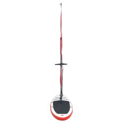 vidaXL Set Tavola Gonfiabile da SUP con Vela Rosso e Bianco