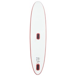 vidaXL Set Tavola Gonfiabile da SUP con Vela Rosso e Bianco