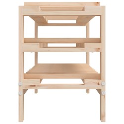 vidaXL Portavini 109,5x30x42 cm in Legno Massello di Pino