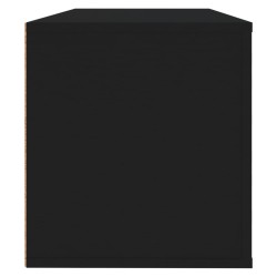 vidaXL Scarpiera a Muro Nero 100x35x38 cm in Legno ingegnerizzato