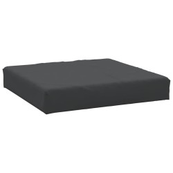 vidaXL Cuscino per Pallet Nero 60x60x8 cm in Tessuto