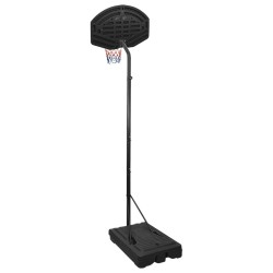 vidaXL Supporto per Pallacanestro Nero 282-352 cm Polietilene