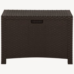 vidaXL Baule da Giardino 60x54x41 cm in Rattan PP Marrone