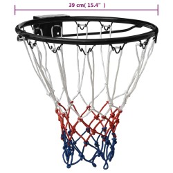 Canestro da Basket Nero 39 cm Acciaio