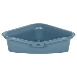 vidaXL Lettiera per Gatti Bianca e Blu 56x40x40 cm PP