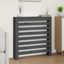 vidaXL Copertura Termosifone Grigia 79,5x19x84 cm Legno Massello Pino