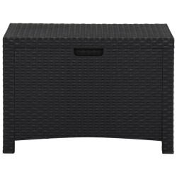 vidaXL Baule da Giardino 60x54x41 cm in Rattan PP Grafite