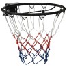 vidaXL Canestro da Basket Nero 45 cm Acciaio