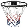 vidaXL Canestro da Basket Nero 45 cm Acciaio