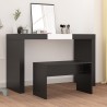 vidaXL Sgabello da Toeletta Nero 70x35x45 cm Legno ingegnerizzato