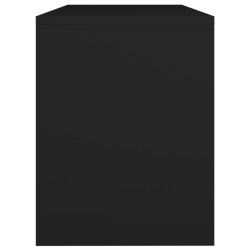 vidaXL Sgabello da Toeletta Nero 70x35x45 cm Legno ingegnerizzato