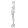 vidaXL Manichino Donna Figura Intera Base in Vetro 175cm Bianco Lucido