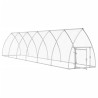 vidaXL Gabbia per Polli Argento 600x105x120 cm in Acciaio Zincato