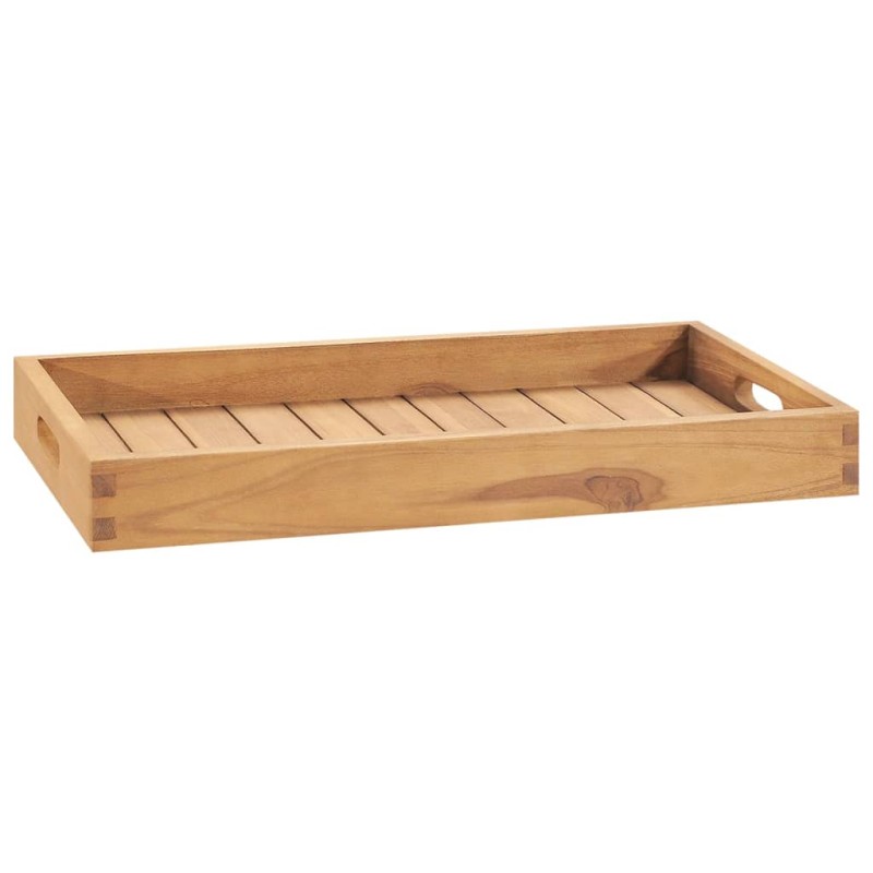 vidaXL Vassoio da Portata 60x35 cm in Legno Massello di Teak