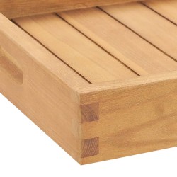 vidaXL Vassoio da Portata 60x35 cm in Legno Massello di Teak