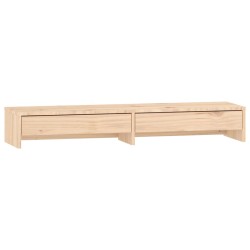 vidaXL Supporto per Monitor 100x27x15cm in Legno Massello di Pino